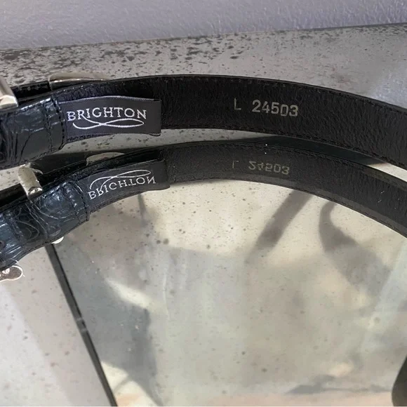 Brighton Black Belt, size Large. - Picture 2 of 3